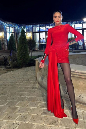 Rochie  Drape Mini Red [1]