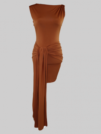 Rochie  Drape Mini Maro [2]