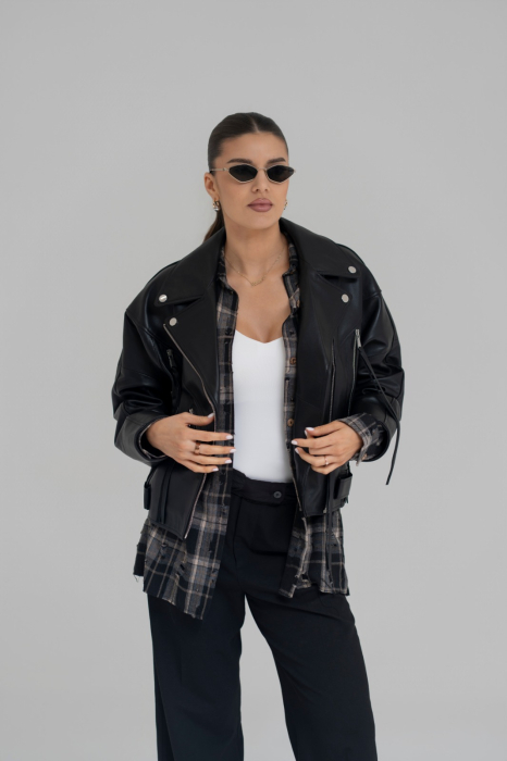 Geaca din piele naturala Jumbo [4]