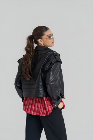 FEMEI - Geaca din piele naturala Jumbo