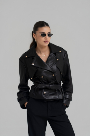 FEMEI - Geaca din piele naturala Jumbo