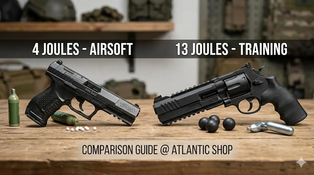 Pistoale Airsoft Puternice vs. 13 Jouli: Ce să alegi la Atlantic Shop