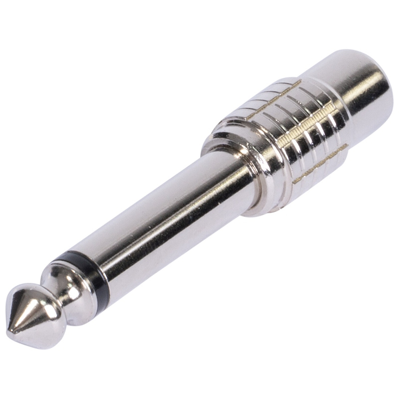 ADAPTOR JACK 6.35 TATA - RCA MAMA METAL MONO [3]