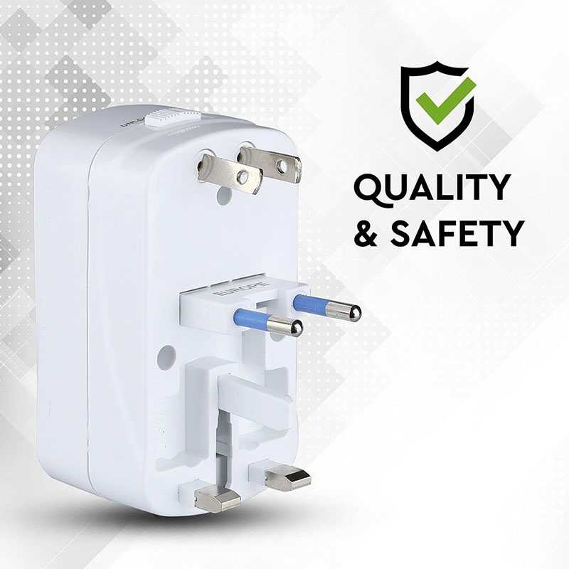 ADAPTOR UNIVERSAL PRIZA (UK,US,EU) CU PROTECTIE SI 2USB 2.1A [6]