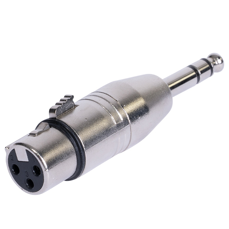 ADAPTOR XLR MAMA - JACK 6.35 TATA STEREO METAL [2]