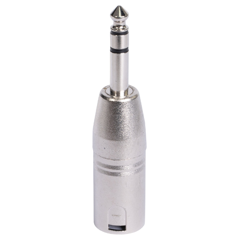 ADAPTOR XLR TATA - JACK 6.35 TATA STEREO METAL [4]