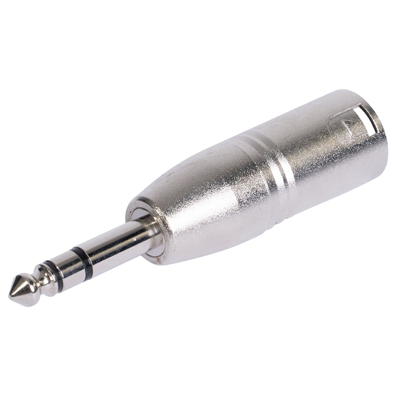 ADAPTOR XLR TATA - JACK 6.35 TATA STEREO METAL [3]