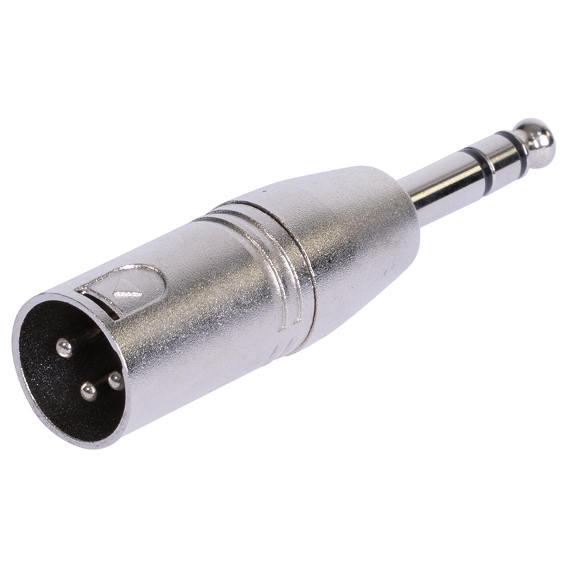 ADAPTOR XLR TATA - JACK 6.35 TATA STEREO METAL [2]