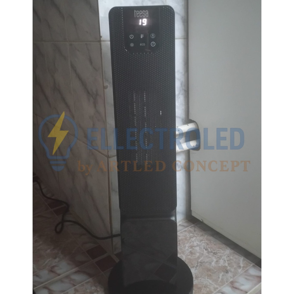 Aerotermă Turn PTC 2000W cu Imitatie Șemineu Teesa [2]