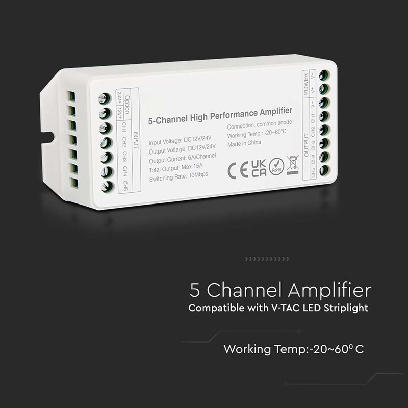 AMPLIFICATOR BANDA LED 5 CANALE 15A [4]