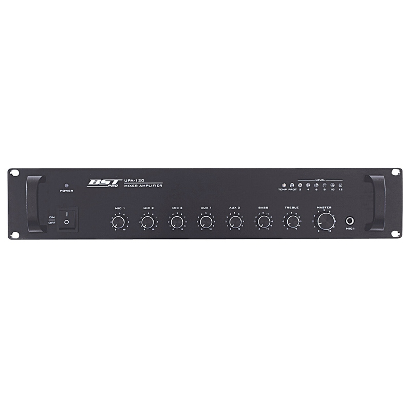 AMPLIFICATOR LINIE 100V 120W 3MIC/ 2AUX [2]