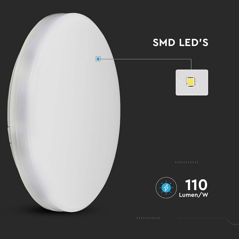 APLICA LED IP44 25W 6500K ALB RECE - ROTUND [7]