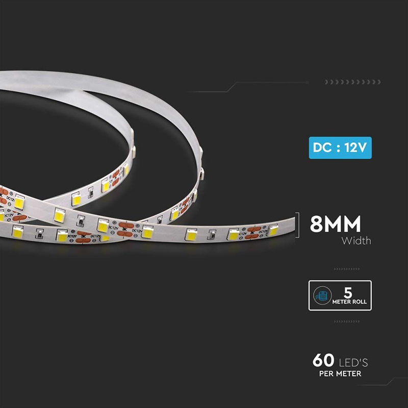 BANDA LED SMD 60LED/M 6500K IP20 5M [10]