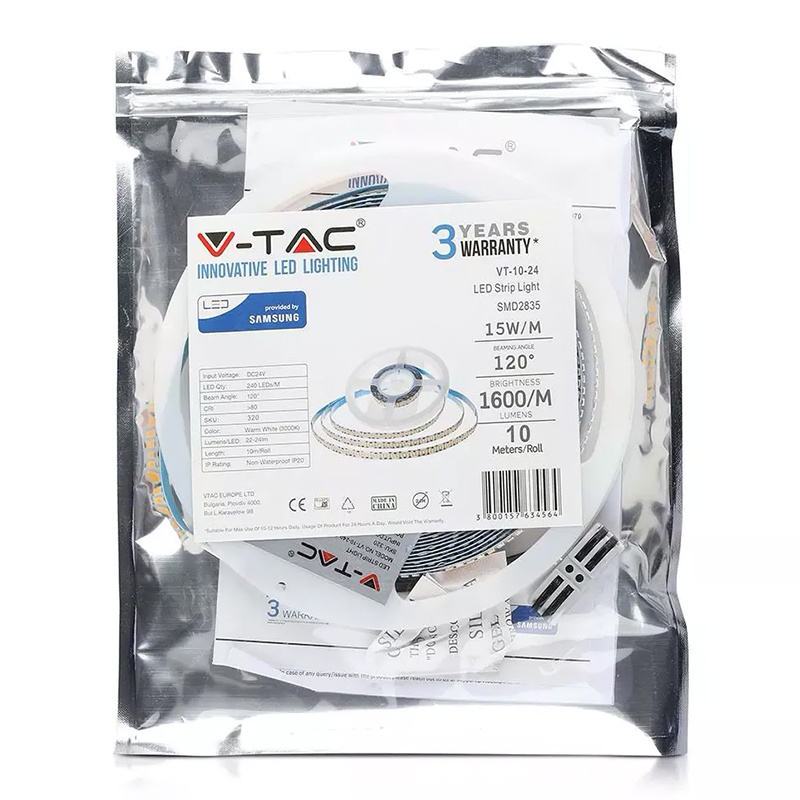 BANDA LED SMD2835 240LED/M 4000K IP20 10M CIP SAMSUNG [5]