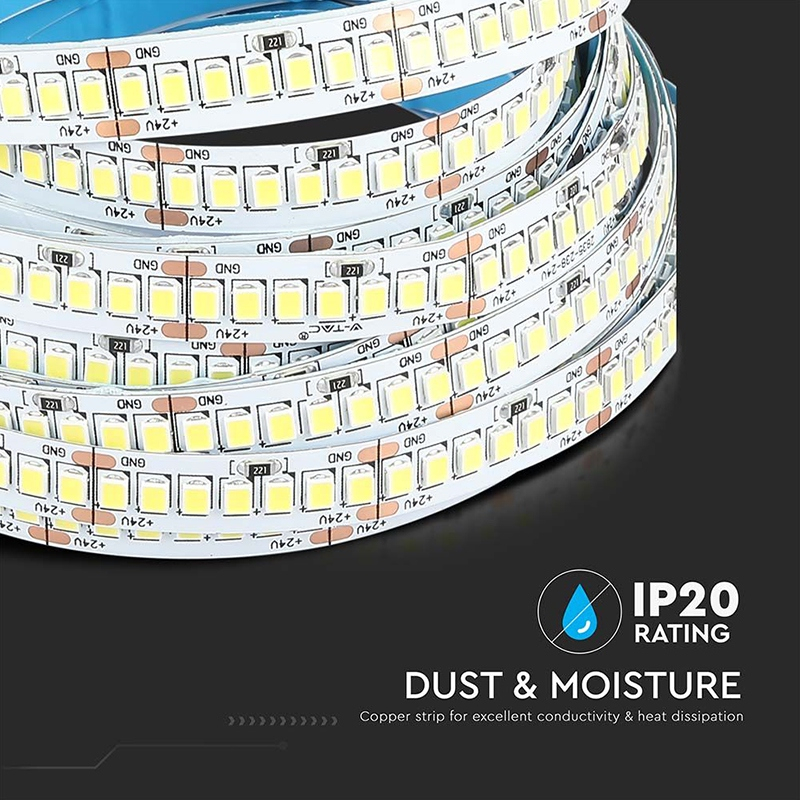 BANDA LED SMD2835 24V 6400K IP20 5M [9]