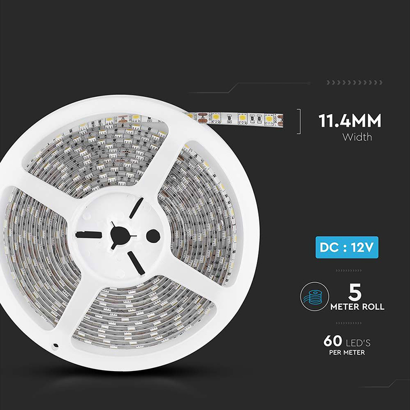 BANDA LED SMD5050 60LED/M 3000K IP65 5M [13]