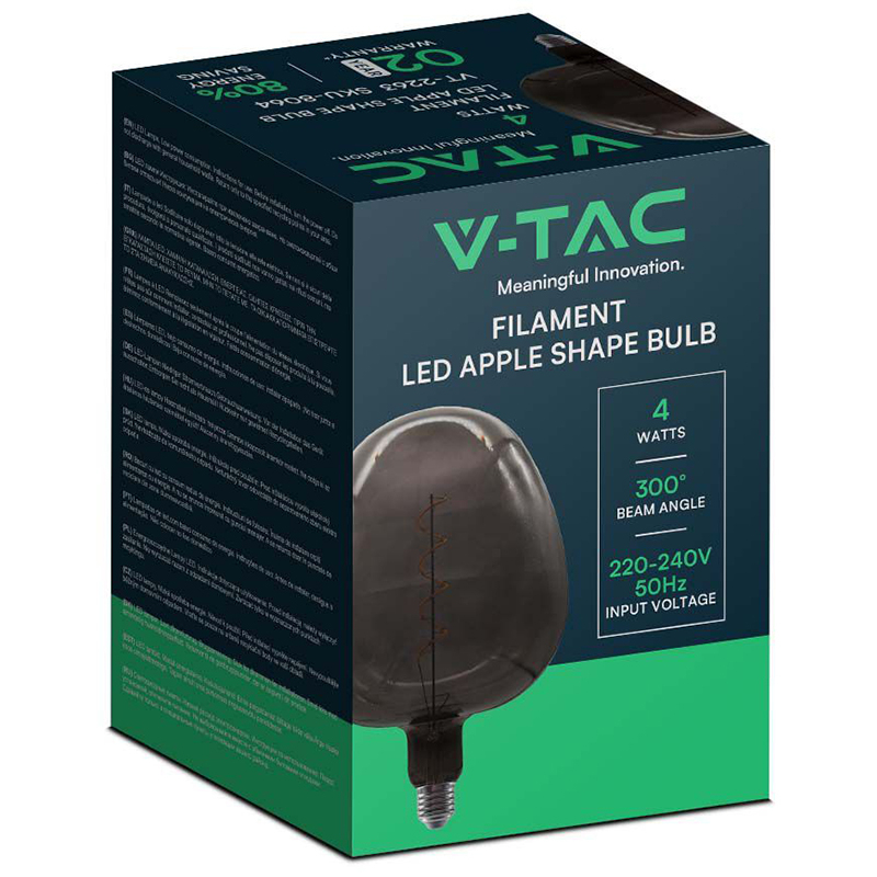 BEC FILAMENT LED 4W E27 STICLA NEAGRA [3]