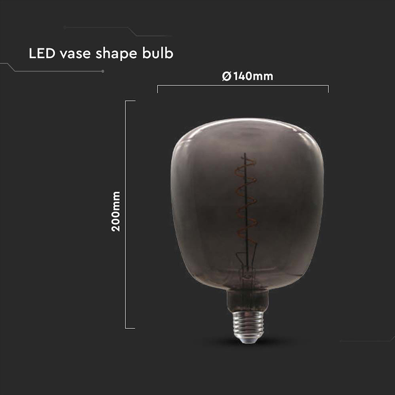 BEC FILAMENT LED 4W E27 STICLA NEAGRA [4]