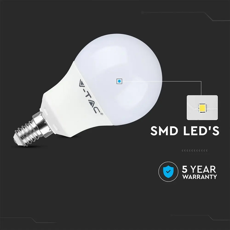 BEC LED A60 E14 9W 3000K ALB CALD, CIP SAMSUNG [8]