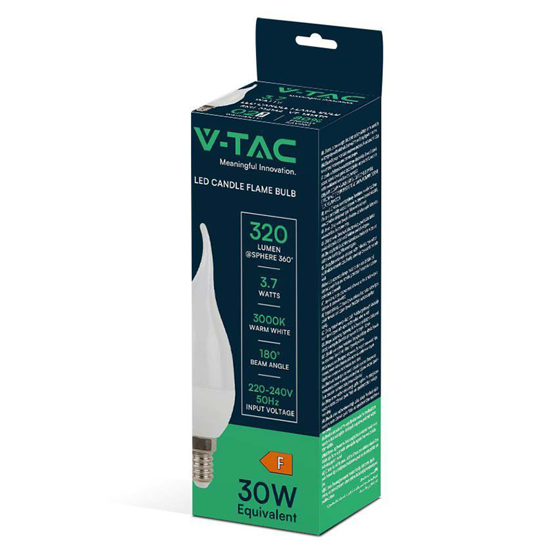 BEC LED E14 3.7W 3000K ALB CALD [3]