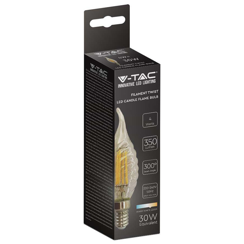 BEC LED E14 4W CU FILAMENT 2200K ALB CALD [3]