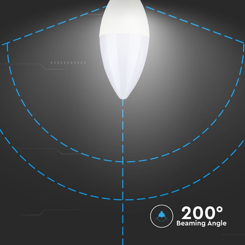 BEC LED E14 7W 3000K ALB CALD, CIP SAMSUNG [7]