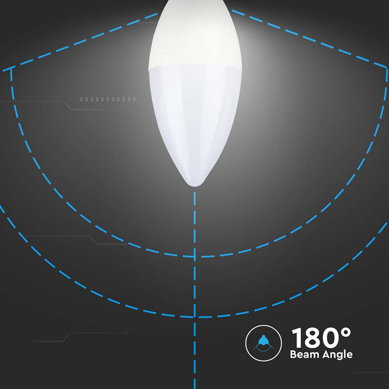 BEC LED E14 C37 4.5W 3000K ALB CALD, CIP SAMSUNG [7]
