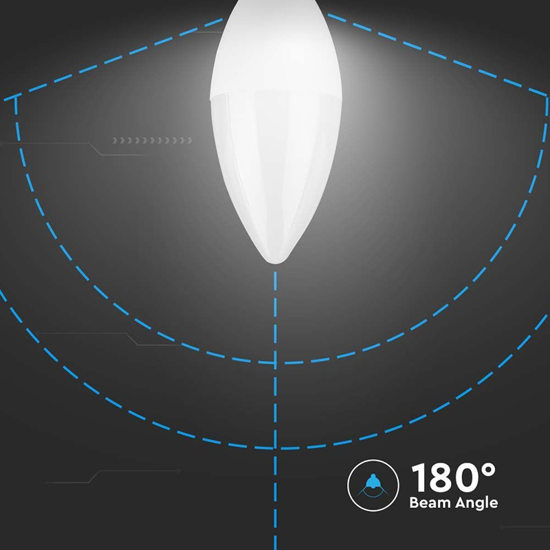 BEC LED E14 C37 4.5W 4000K ALB NEUTRU, CIP SAMSUNG [7]