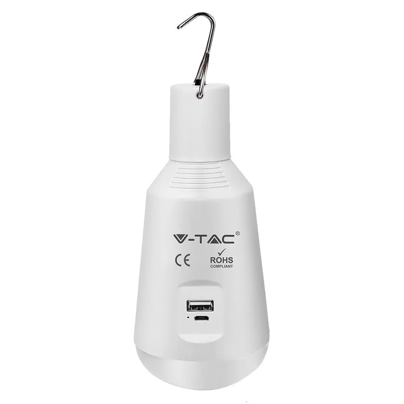 BEC LED E27 7W 3IN1 CU ACUMULATOR INCARCARE SOLARA SI USB [2]