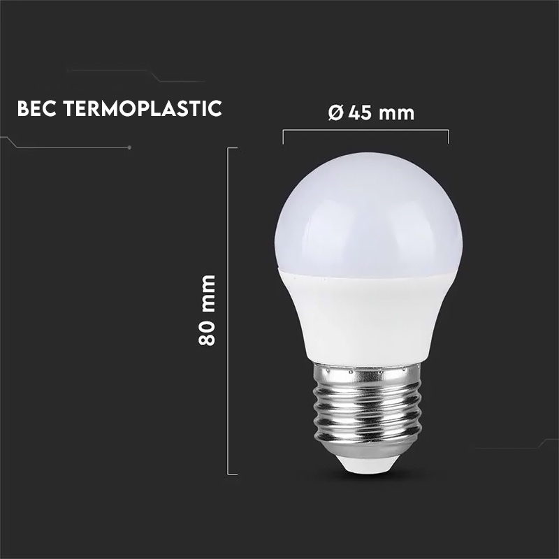 BEC LED G45 E27 3.7W 6500K ALB RECE [4]