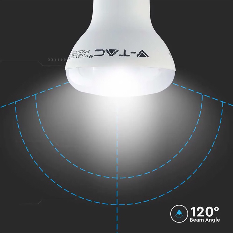 BEC LED R63 E27 8.5W 3000K ALB CALD, CIP SAMSUNG [7]