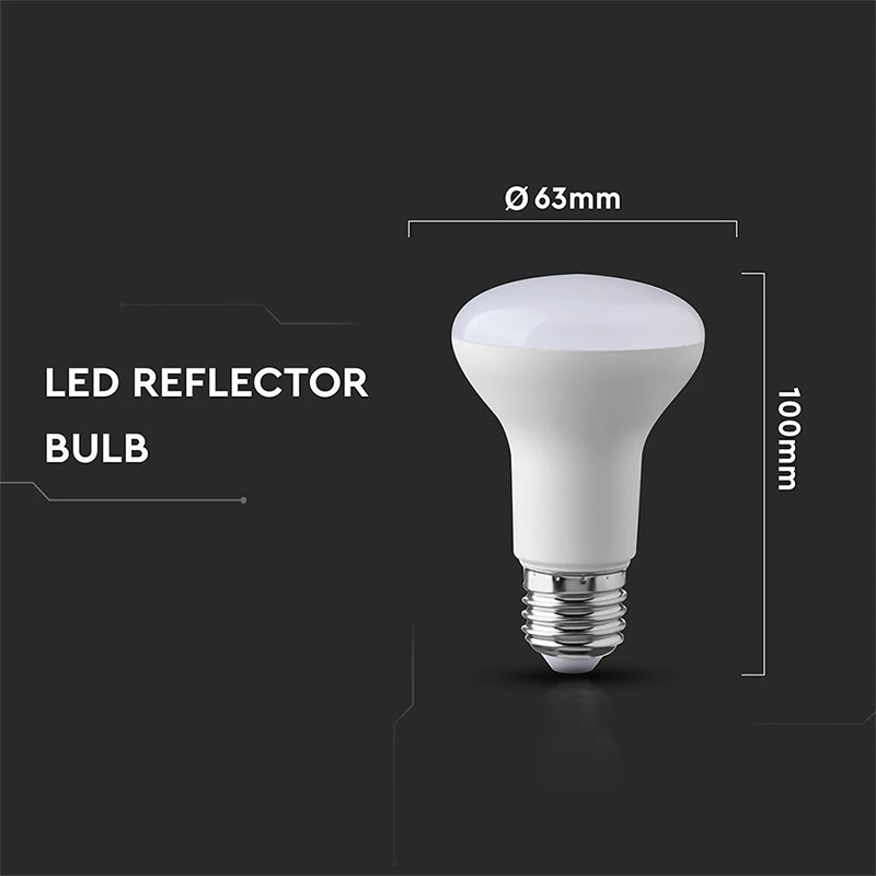 BEC LED R63 E27 8.5W 6500K ALB RECE [4]