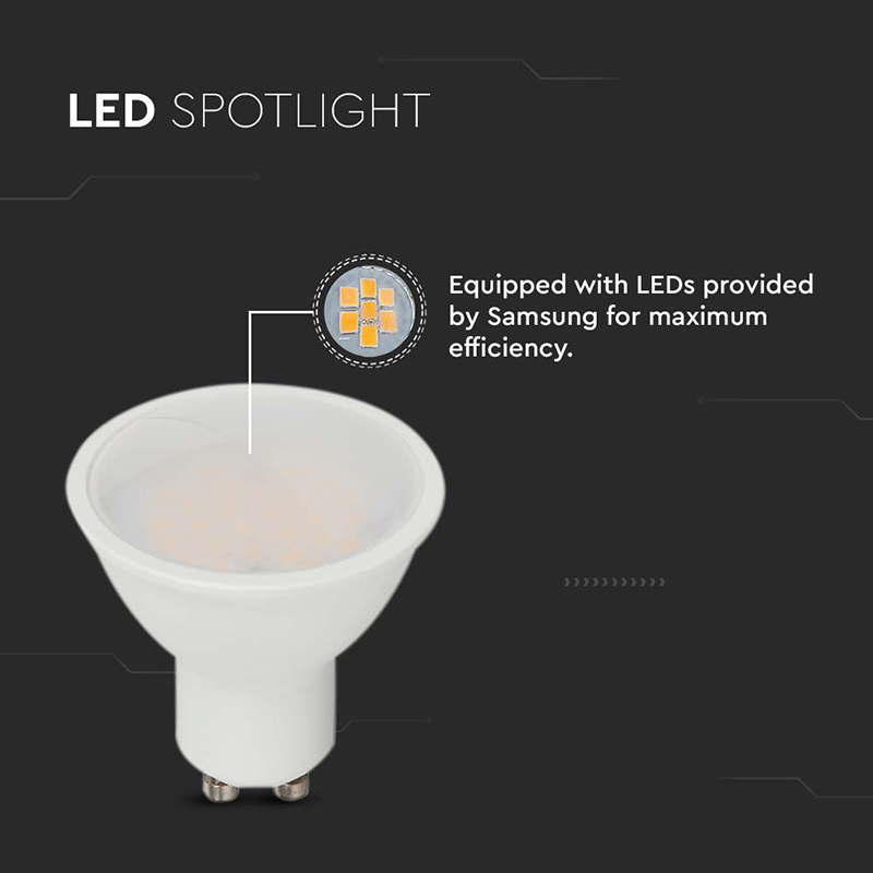 BEC SPOT LED GU10 10W 3000K ALB CALD, CIP SAMSUNG [6]