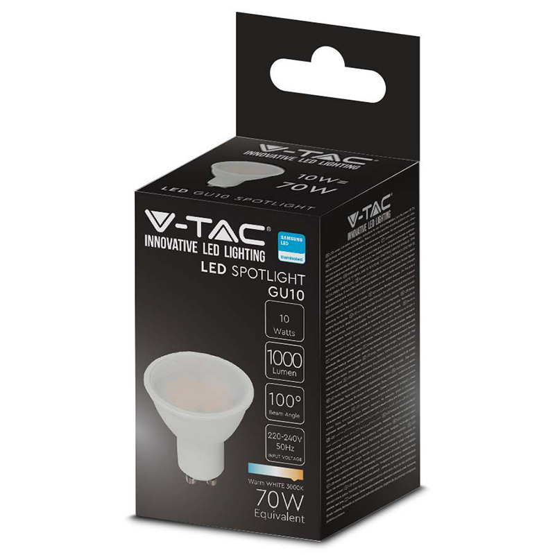 BEC SPOT LED GU10 10W 3000K ALB CALD, CIP SAMSUNG [4]