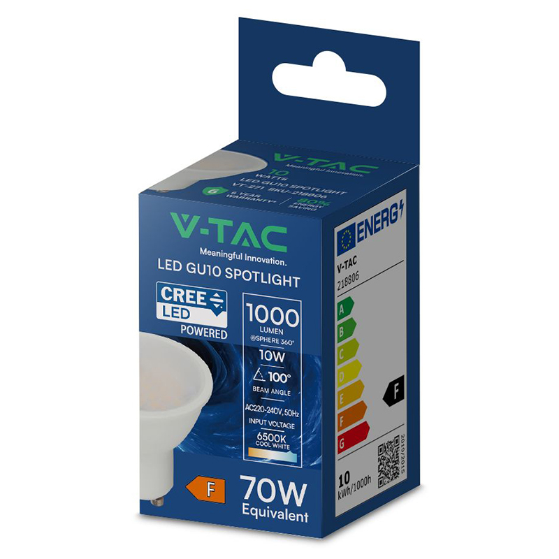 BEC SPOT LED GU10 10W 3000K ALB NEUTRU, CIP CREE [3]