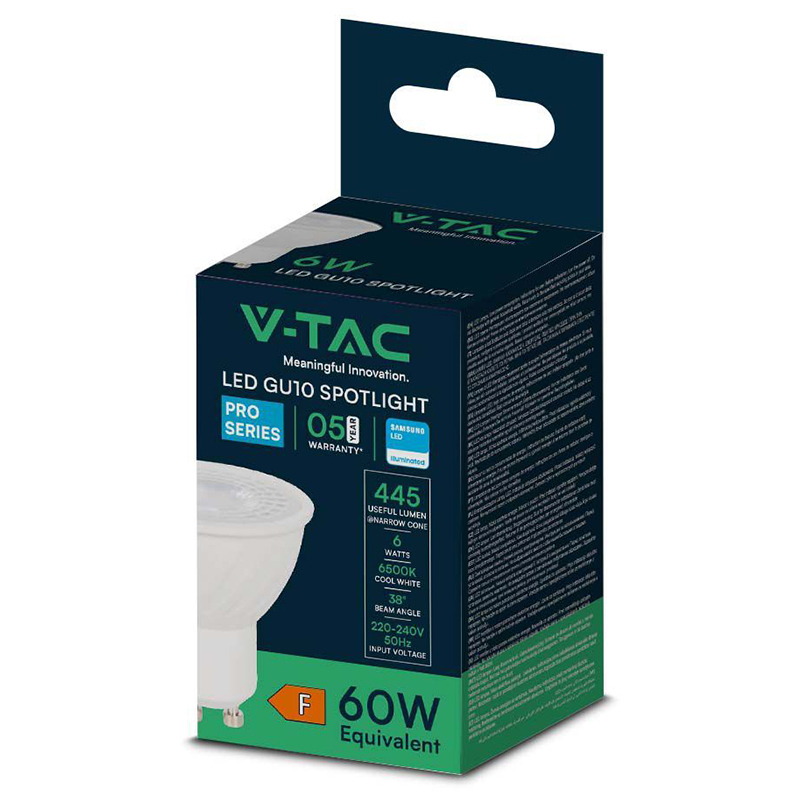 BEC SPOT LED GU10 6W 6400K ALB RECE, CIP SAMSUNG [5]