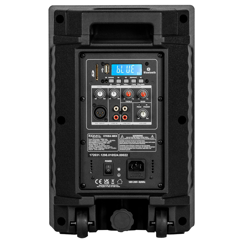 BOXA ACTIVA 8"/20CM 100W RMS CU BT/TWS/USB/SD [4]
