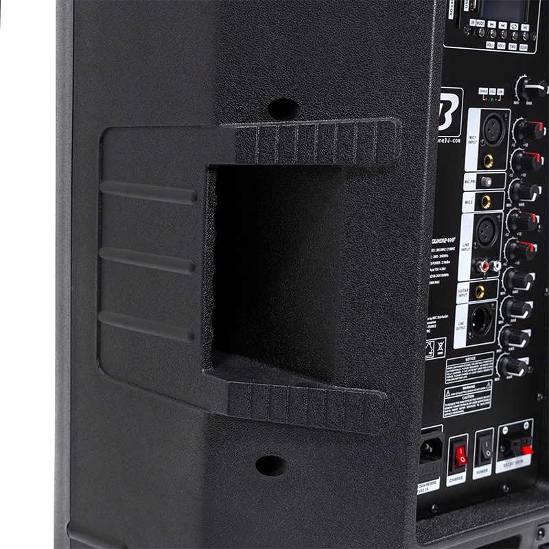 BOXA PORTABILA 12''/30CM + TWEETER 250W BT/USB/FM/SD + 2MIC VHF [14]
