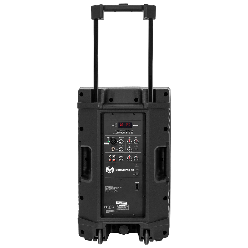 BOXA PORTABILA 12''/31CM 250W RMS TWS CU BT/USB + 2 MIC WIRELESS [10]