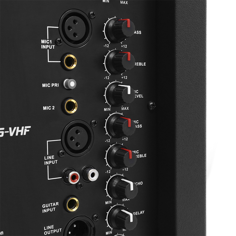 BOXA PORTABILA 15''/38CM + TWEETER 350W BT/USB/FM/SD + 2MIC VHF [3]