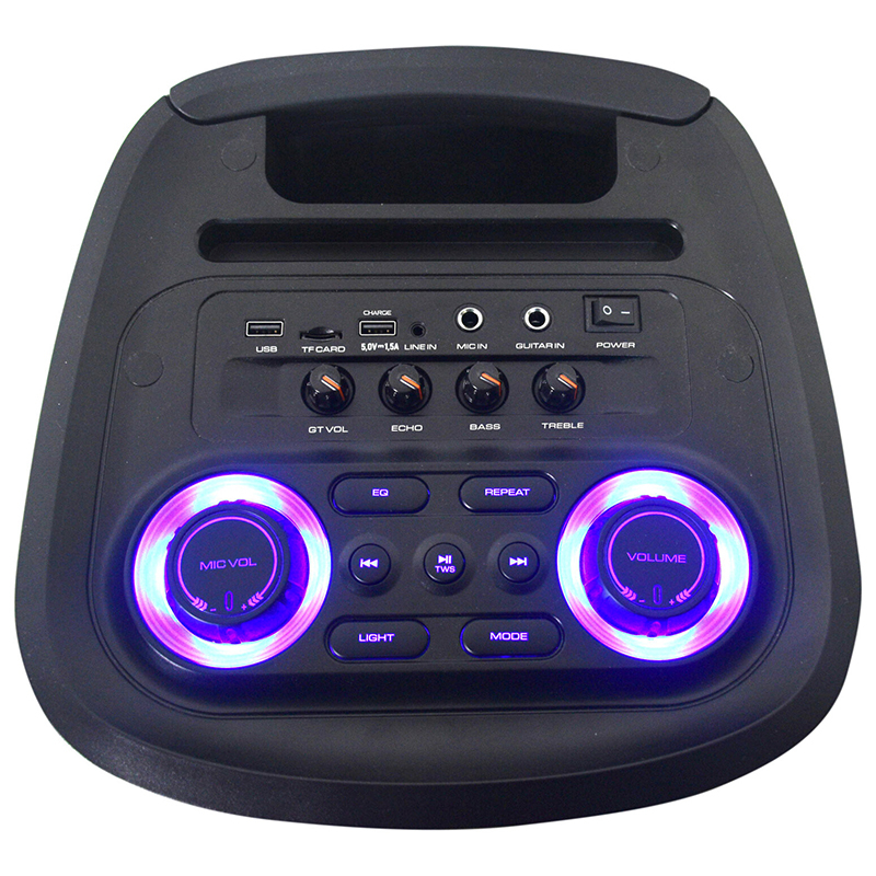BOXA PORTABILA 2X10"/25CM TWS CU BT/FM/USB/SD [4]