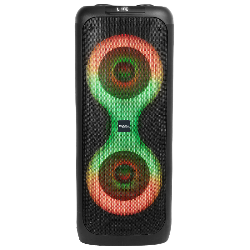 BOXA PORTABILA 2X8"/20CM 200W RMS CU USB/SD/BLUETOOTH [2]