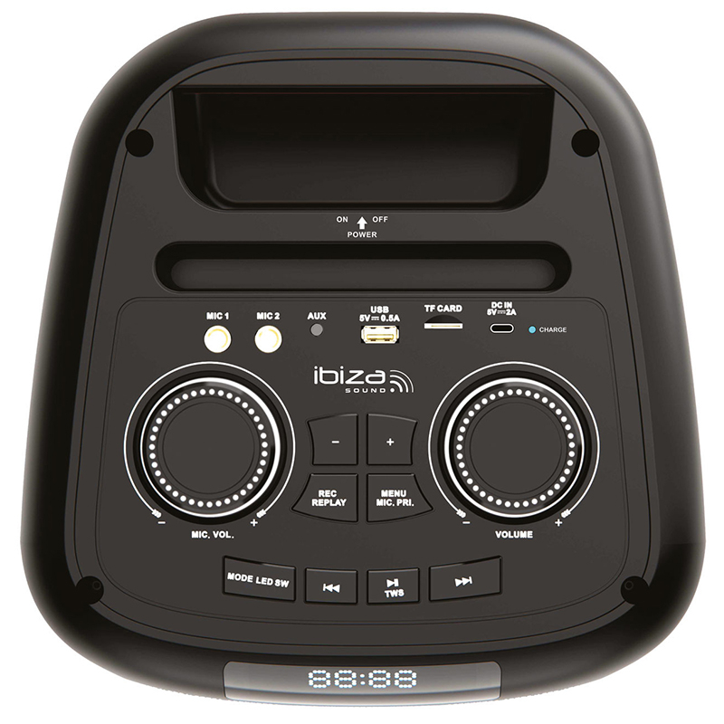 BOXA PORTABILA 2X8"/20CM 200W RMS CU USB/SD/BLUETOOTH [6]