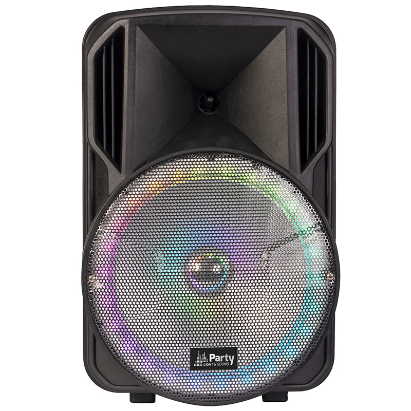 BOXA PORTABILA ILUMINATA LED 15"/38CM 50W RMS CU USB/SD/BT/FM [5]