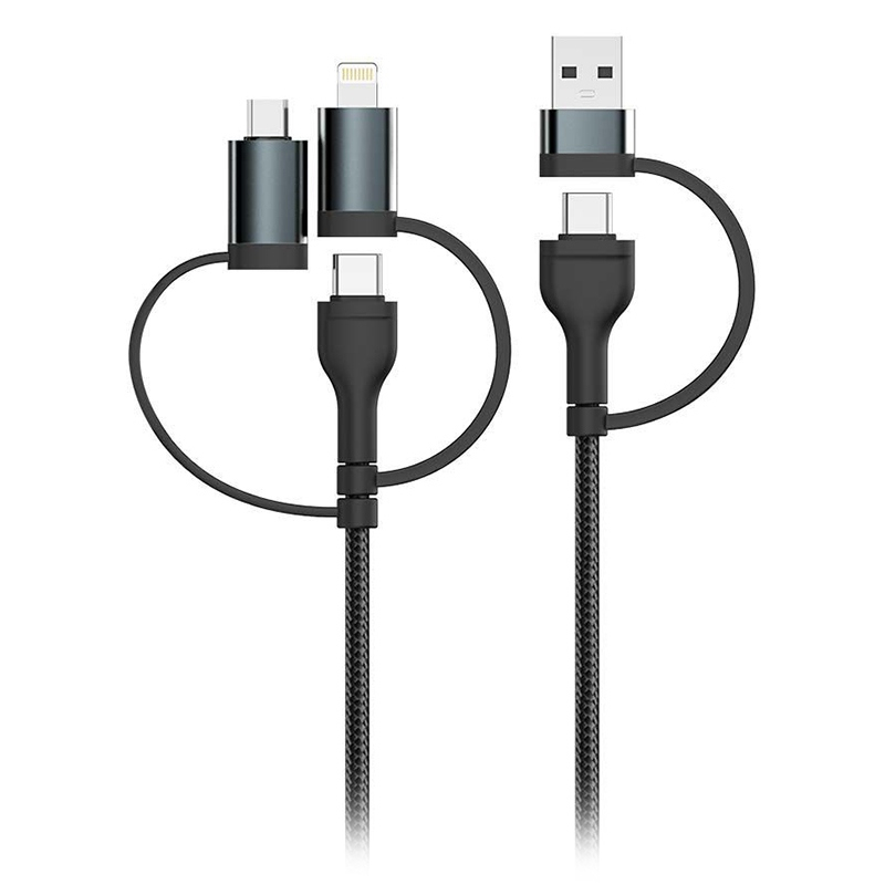 CABLU 5IN1 TIP C - MICROUSB - USB - LIGHTNING 1.2M [2]