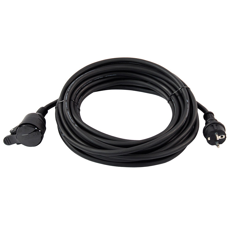 CABLU EXTENSIE(CUPLA) 10M (3GX1.5MM) IP44 - NEGRU [3]