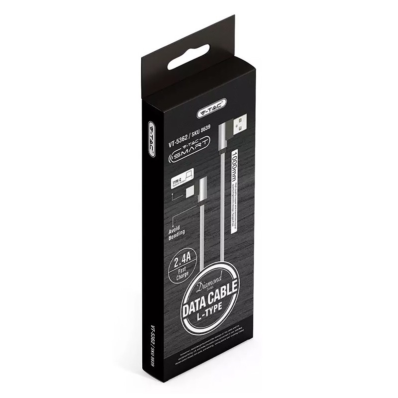 CABLU TIP C 1M DIAMOND EDITION - ARGINTIU [3]