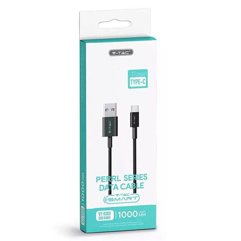 CABLU TIP C 1M PEARL EDITON - NEGRU [4]