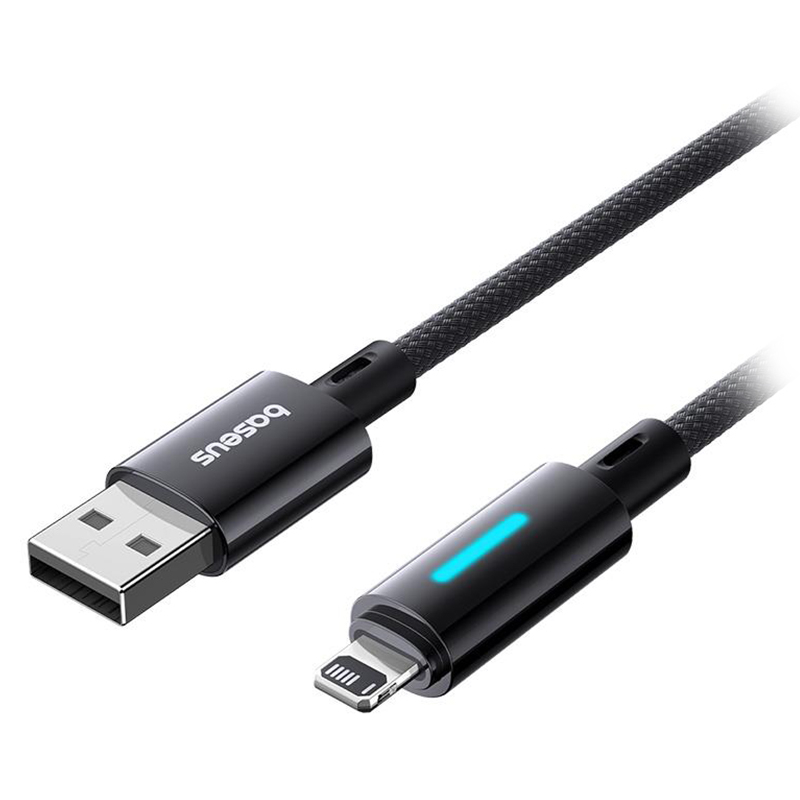 CABLU USB - LIGHTNING 2.4A 1M BASEUS - NEGRU [3]