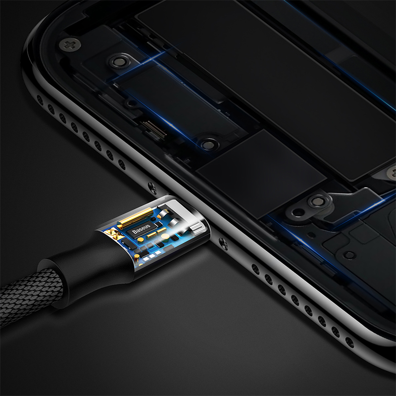CABLU USB -LIGHTNING 2A 1.2M BASEUS - NEGRU [9]